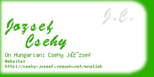 jozsef csehy business card